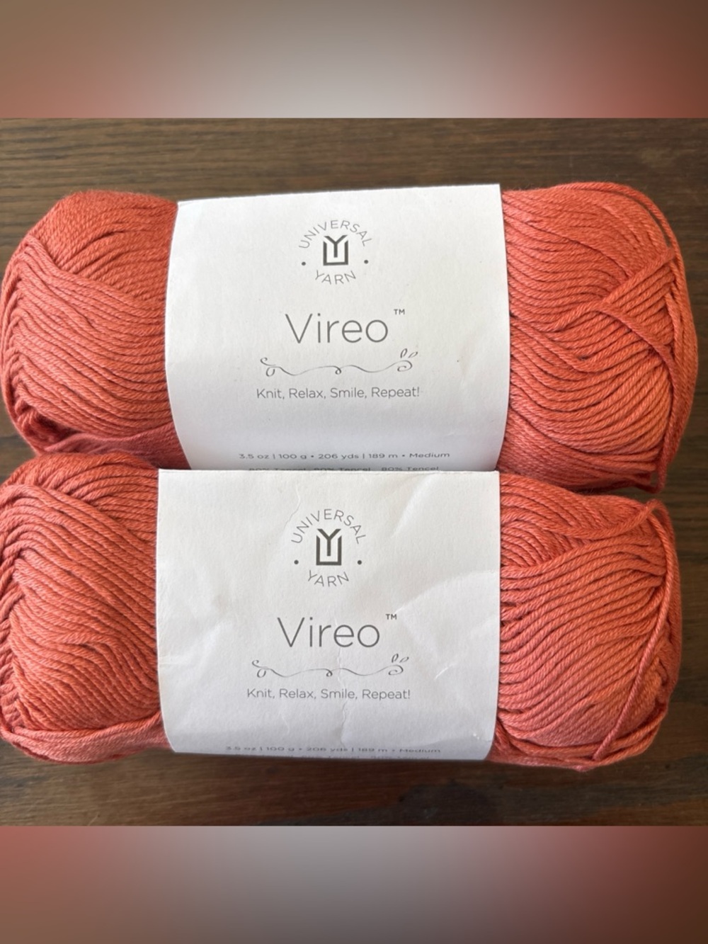 Universal Vireo Soft Marmalade Orange  Yarn - 2 Skeins
